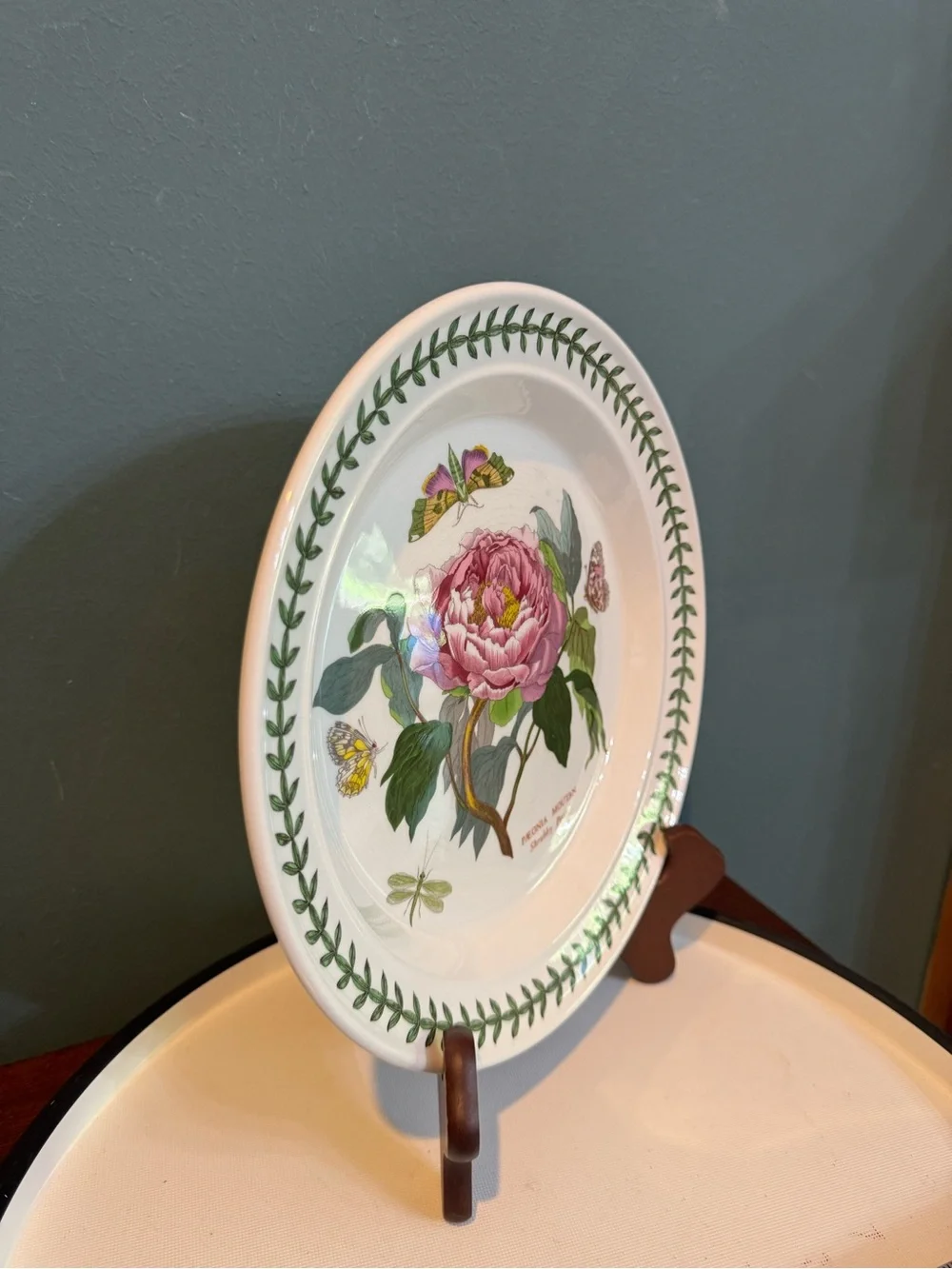 Vintage Portmeirion Botanic Garden Paeonia Moutan Shrubby Peony dinner plate